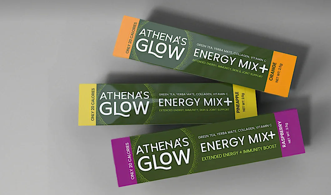 Athena's Glow Energy Mix+ 30-Count Pack Collection - Athena's Glow Drink - Vitality Superdrink