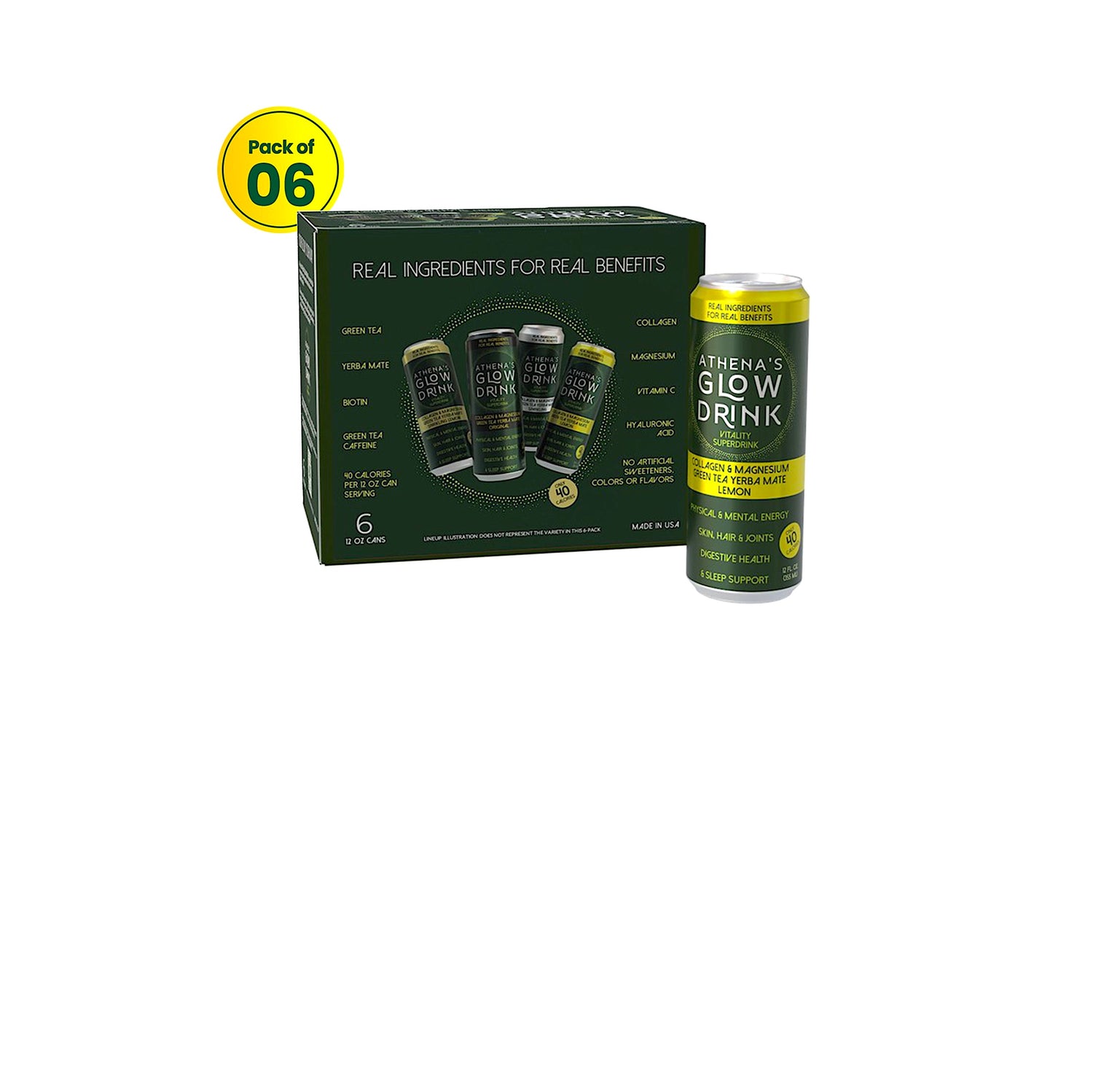 CHOOSE YOUR 6-PACK - Athena's Glow Drink - Vitality Superdrink