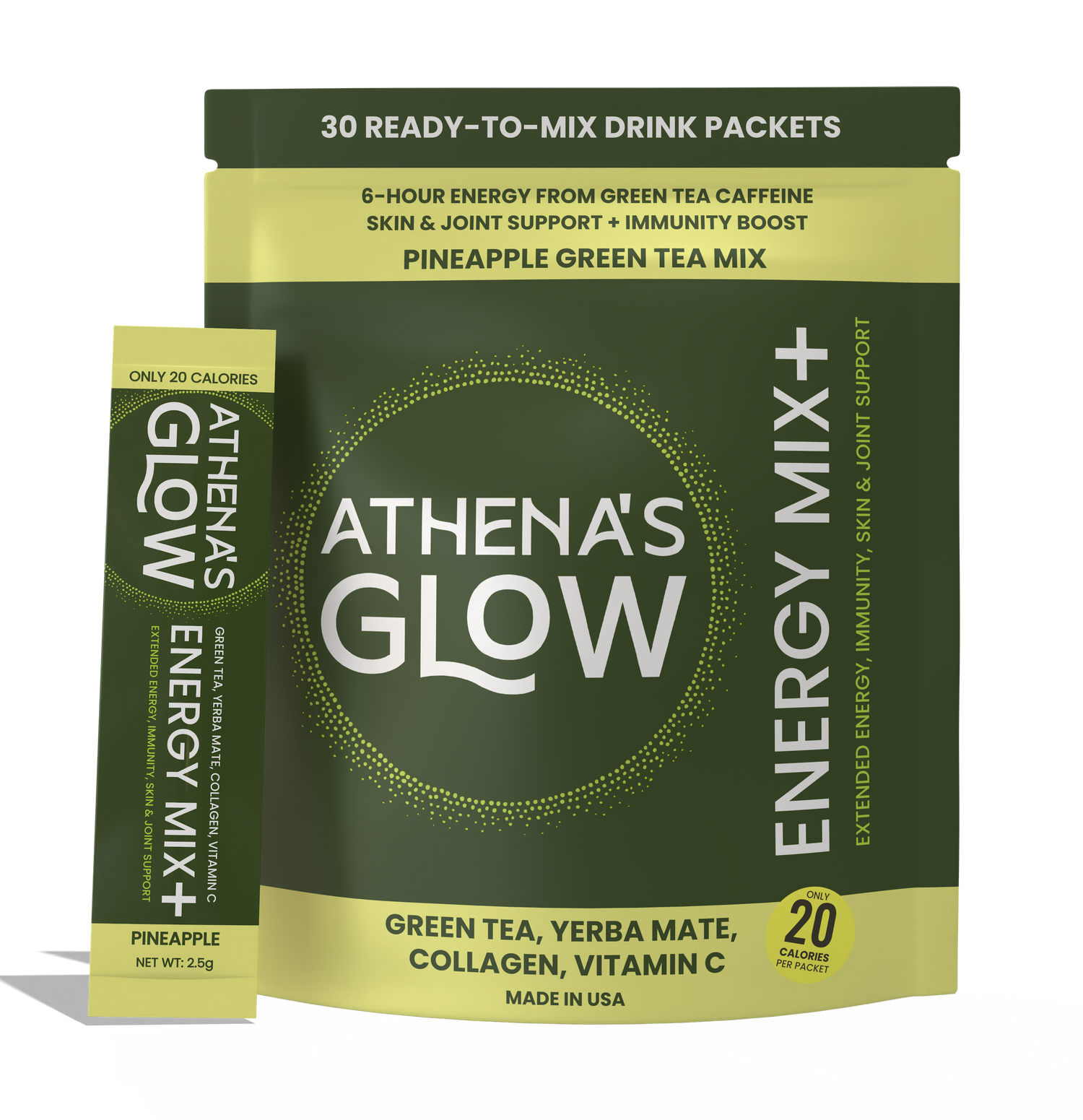 Athena's Glow Energy Mix+ - Pineapple 30-Count Pack