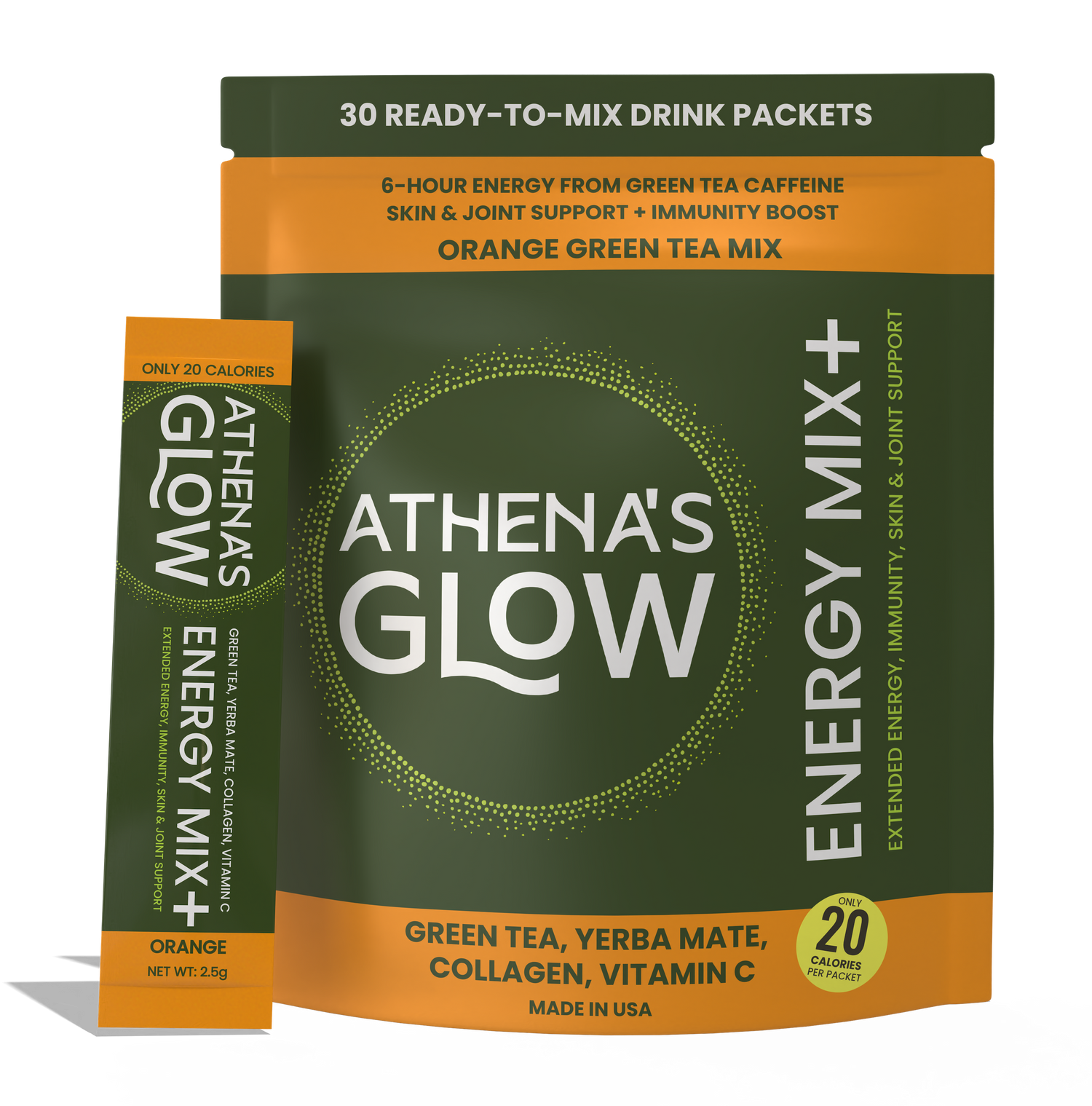 Athena's Glow Energy Mix+ - Orange 30-Count Pack
