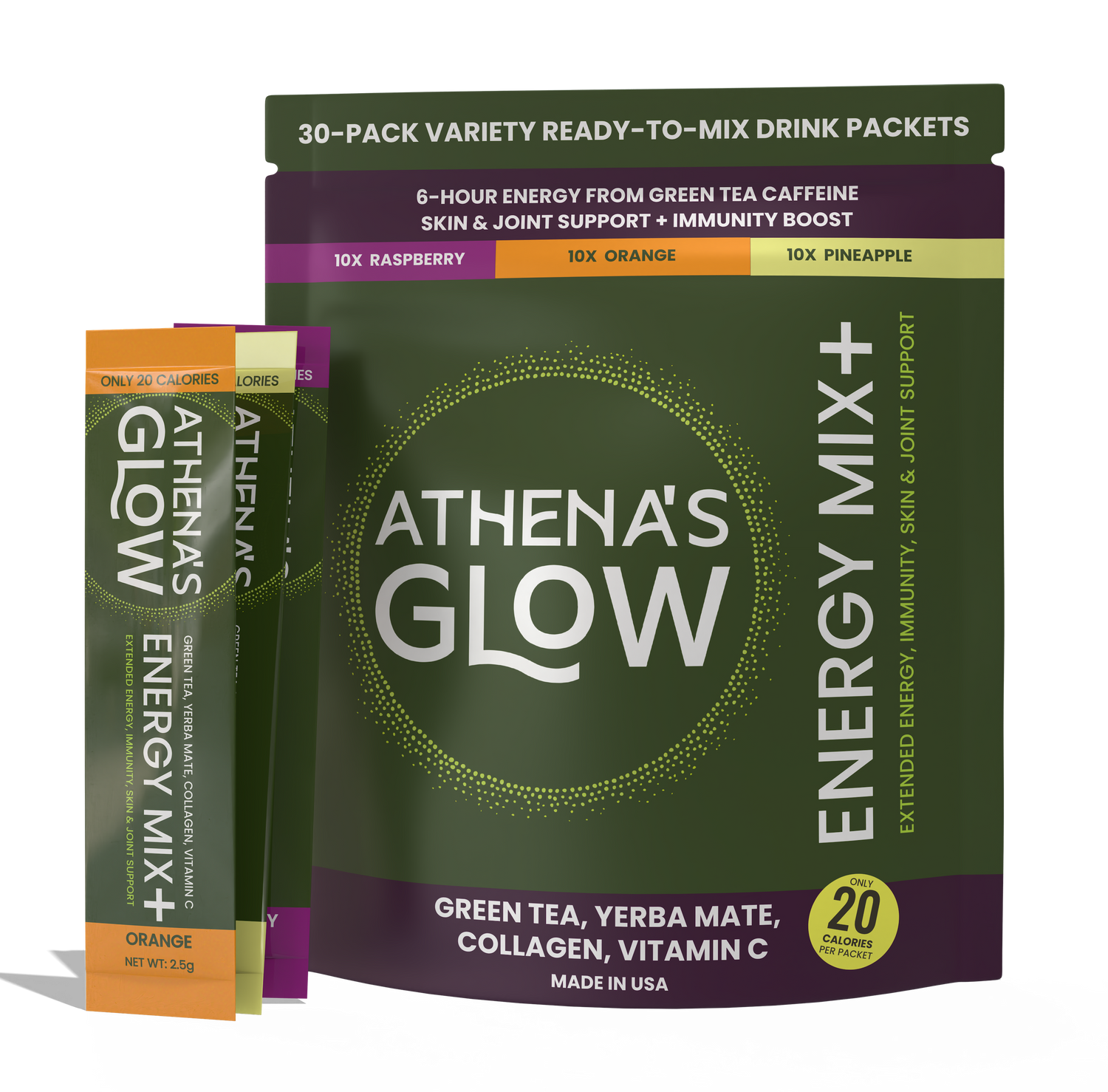 Athena's Glow Energy Mix+ - Variety 30-Count Pack