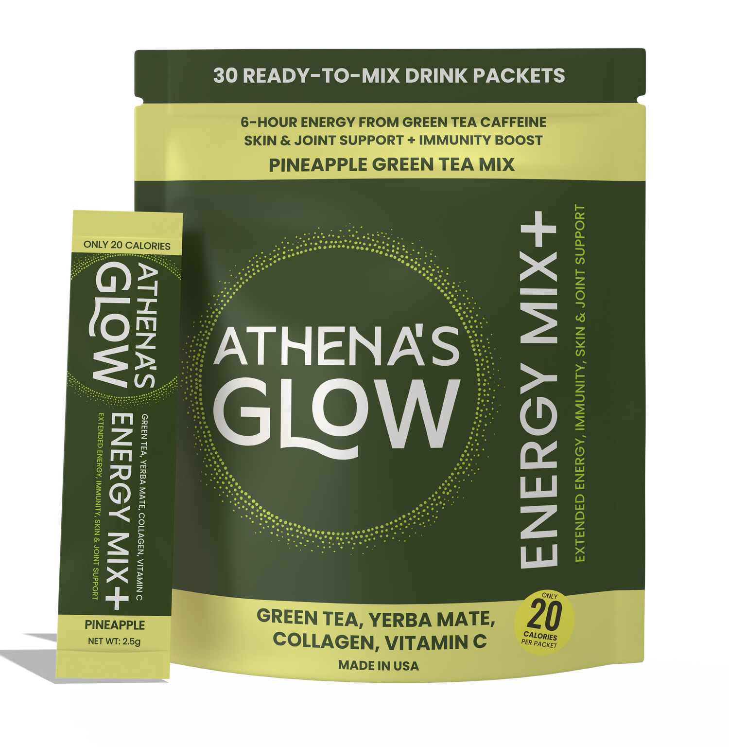 Athena's Glow Energy Mix+ - Pineapple 30-Count Pack