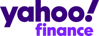 Yahoo Finance logo in purple on a white background
