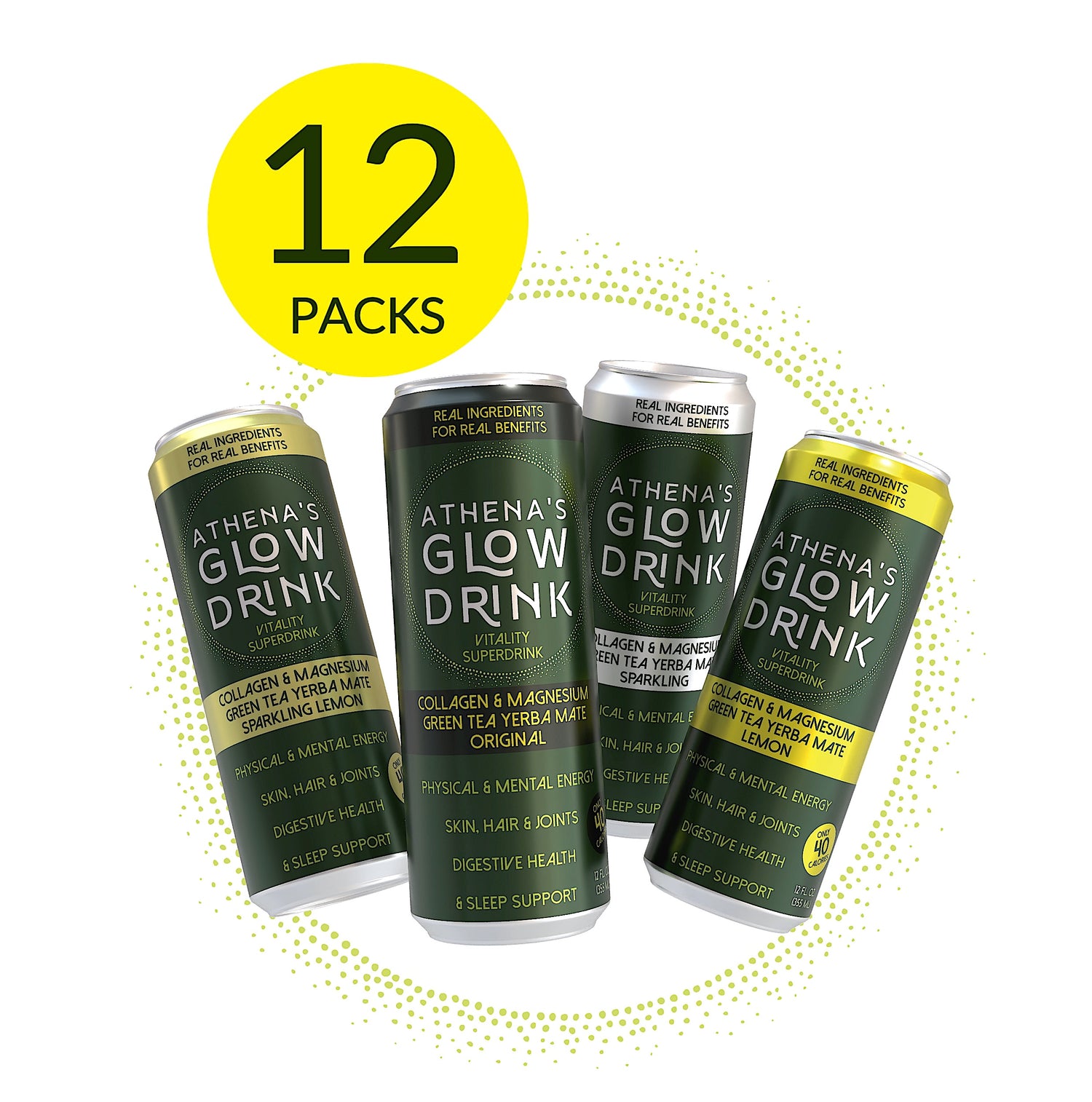 CHOOSE YOUR 12-PACK - Athena's Glow Drink - Vitality Superdrink