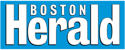Boston Herald logo with blue background