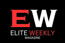 Elite Weekly Magazine logo on a black background