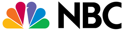NBC logo with peacock design and black text on a white background
