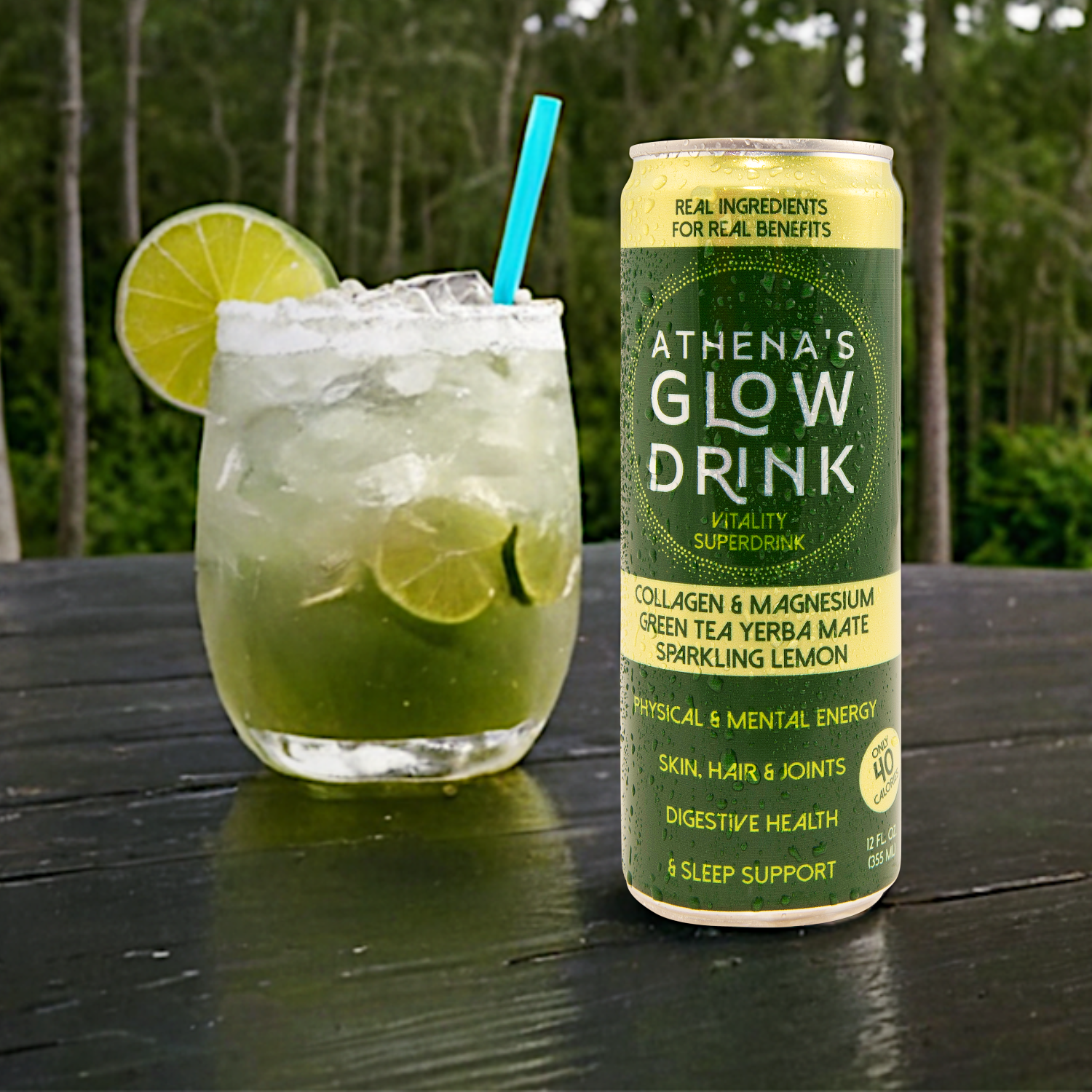 Athena's Glow Drink - Sparkling Lemon Green Tea 6-Pack