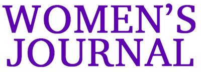Purple 'WOMEN'S JOURNAL' logo on a white background